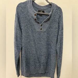 Red Head Button Collar Sweater, XLT